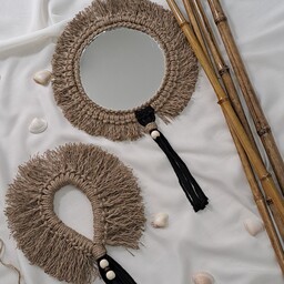 آینه و دیوار کوب تزیینی کنفی به سبک بوهو