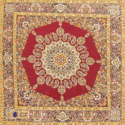 رومیزی ترمه طرح اوین زیبا و بی نظیر 8 رنگ تراکم 200 ترمه سنتی یزد طرحی بی نظیر و زیبا پسند