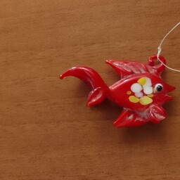 فیگور مجسمه  عروسک ماهی قرمز دکوری اسباب بازی 5 سانتی تنگ تزیینی تزئینی