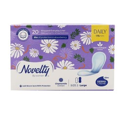 پد روزانه خیلی نازک کتانی معطر Novelty ناولتی بزرگ - بسته 20 عددی