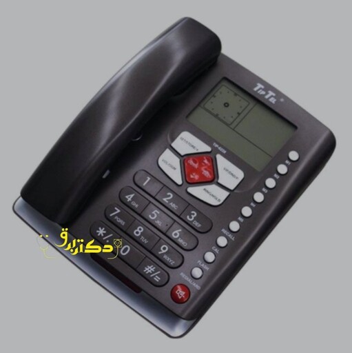 تلفن رومیزی  تیپ تل مدل 6228رنگ بژ و5حافظه سریع و گارانتی  تکنیک تل