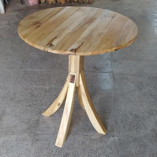 میز گرد چوبی (میز خاطرات)
