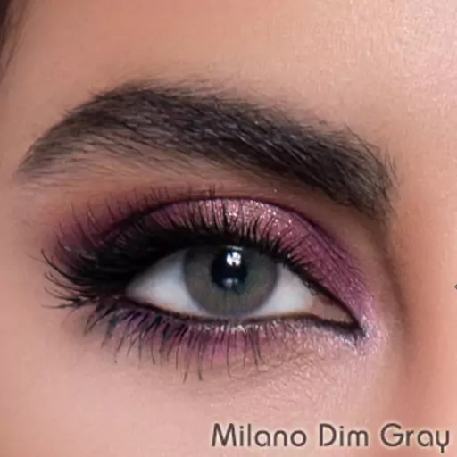 لنز چشم  طوسی سبز و بدون دور Dim gray  لابلا  Labella سری Milano