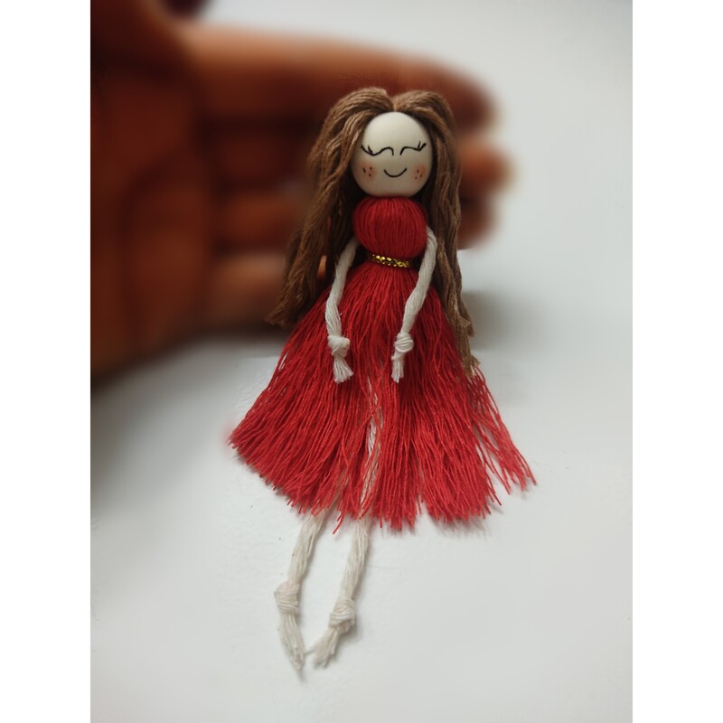 عروسک فرشته مکرومه ای