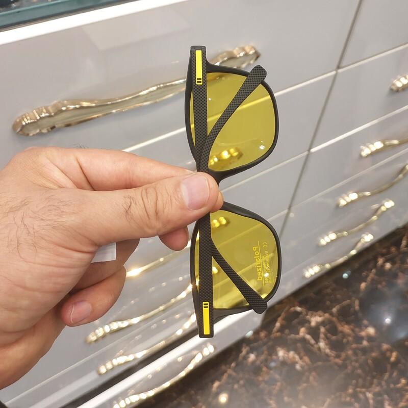 عینک دید درشب مردانه و زنانه مارک اوگا مورل عدسی یووی 400 و پلاریزه(رنگ زرد)