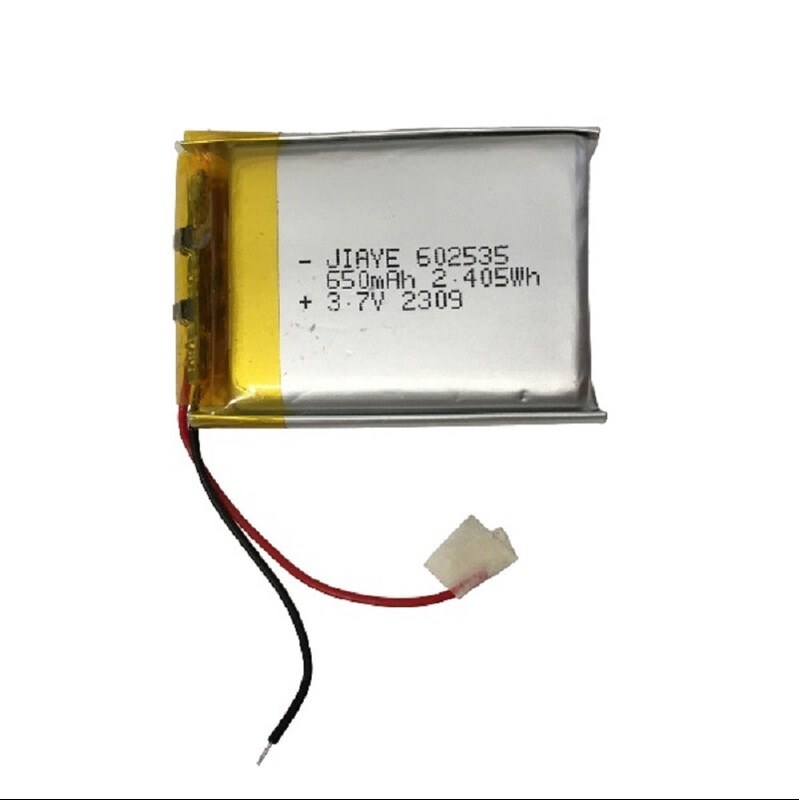 باتری لیتیومی مدل 602535 با ظرفیت 650 میلی آمپر ساعت