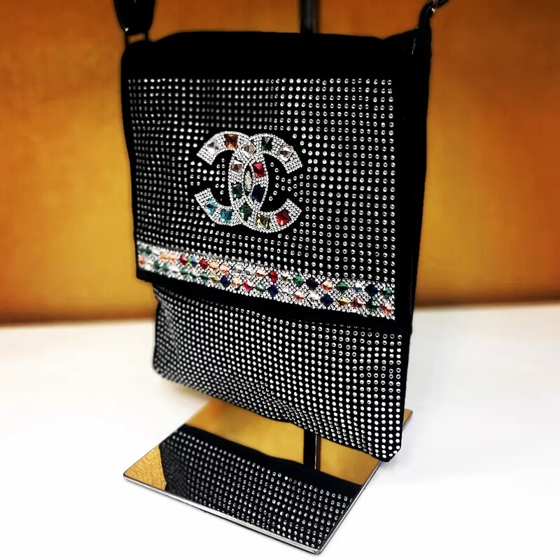 کیف اسپرت Chanel نگین دار