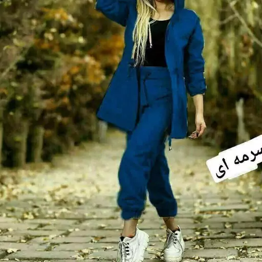 ست مانتو شلوار  سوگنذ62 جنس میکرو  رنگ بندی مشکی و خردلی