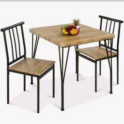 میز و صندلی چوبفلز کلاسیک چوب روس اصل فلز فولادی رنگ و روغن ضد آب و حشرات 