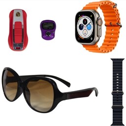 ساعت هوشمند همراه با عینک هوشمند و ذکر شمار  و شارژر بیسیم بسیار شیک و کادویی قسمت ساعت هوشمند H10