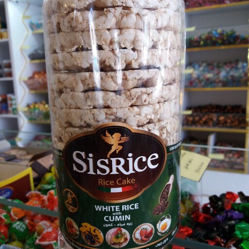 سیس رایس کیک برنجی رژیمی میان وعده رژیمی با طعم زیره سیاه 