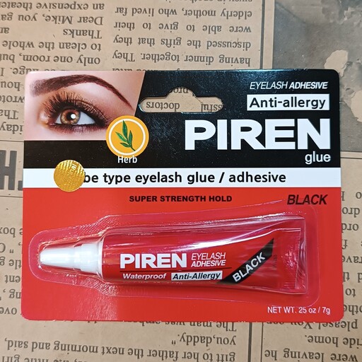 چسبمژه پیرن قرمز اصل آنتی آلرژی piren چسب کاشت مژه موقت Piren قرمز چسب مژه یک ماهه انواع چسب آمپل سانکو دان ردچری موجود