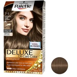 کیت رنگ مو پلت Palette سری Deluxe رنگ بلوند دودی شماره 1-7 حجم 50ml

