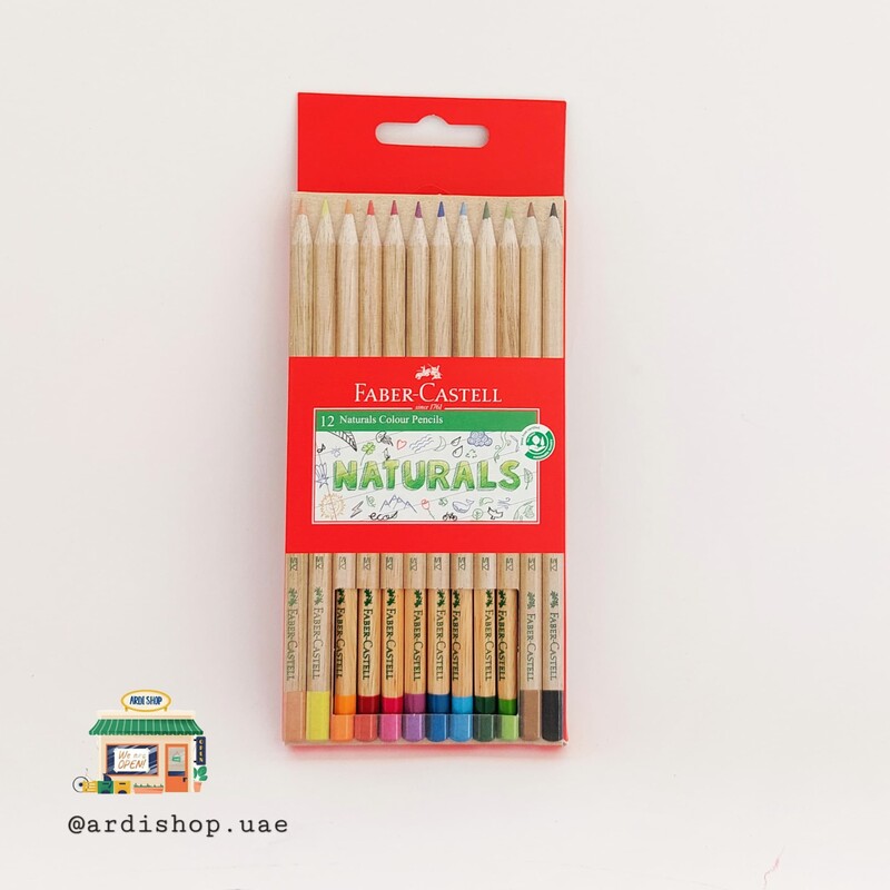مداد رنگی 12 رنگ فابر کاستل اصل مدل naturals