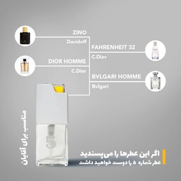 عطر جیبی مردانه بیک شماره 5 حجم 7.5میلی لیتر