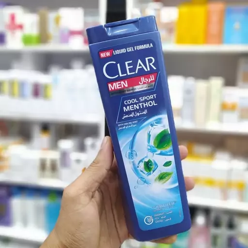 شامپو سر ضد شوره کلیر  عربی با رایحه خنک نعناع Clear cool sport menthol حجم 400 میل