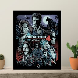 تابلو شاسی گیمینگ آنچارتد 4 uncharted سایز 16 در 21  کد 1270