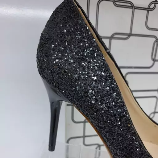 کفش مجلسی زنانه پاشنه ده سانت میخی مشکی رنگ مارک جیمی چو Jimmy Choo خارجی فول پک