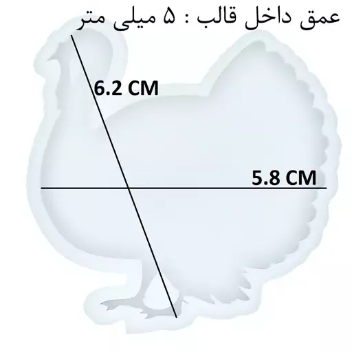 قالب رزین مدل بوقلمون کد 1