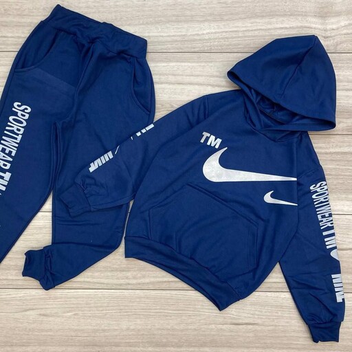 ست هودی و شلوار NIKE اسپرت نخ پنبه دورس تو کرکی