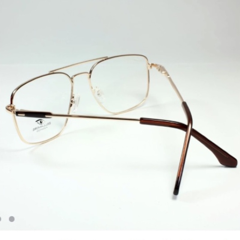 فریم عینک طبی فلزی مردانه طلایی جدید 1740