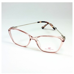 فریم عینک طبی زنانه پروانه ای جدید شیشه ای صورتی 916