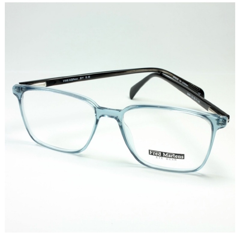 فریم عینک طبی مردانه کلاسیک ویفر آبی شفاف 94901