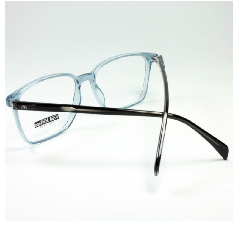 فریم عینک طبی مردانه کلاسیک ویفر آبی شفاف 94901