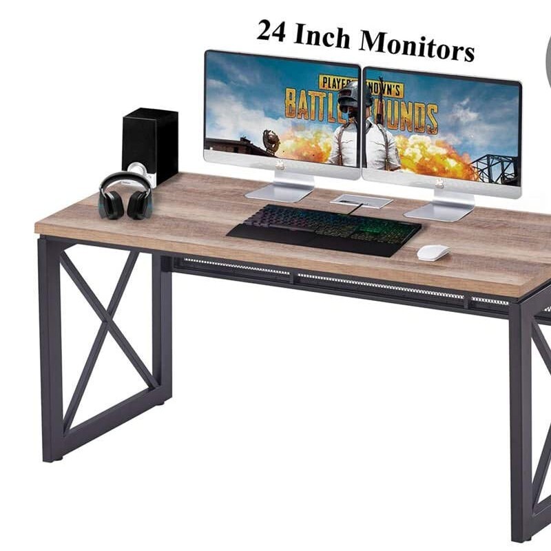 میز کامپیوتر فوق العاده سبک با ارتفاع 75 سانتی متر رویه mdf قابلیت سفارشی سازی رویه چوب طبیعی با رنگ بندی متنوع