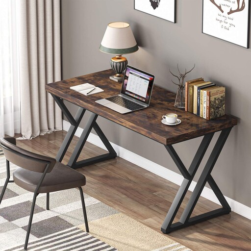 میز  کامپیوتر ،میز تحریر ،میز منشی رنگ کوره ای پایه فلزی فوق العاده سبک و کاربردی 