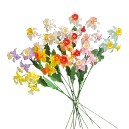 گل مصنوعی نرگس شهلا  (نرگس شیراز بزرگ)در رنگبندی