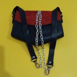  کیف دوشی زنانه دوخته شده با دست وچرم طبیعی سایز کوچیک  قابل سفارش با رنگ دلخواه 