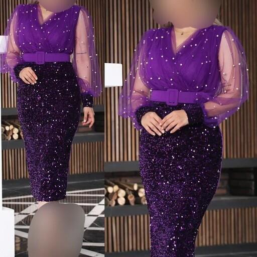 لباس مجلسی مدل پارامین  لباس مجلسی زنانه پیراهن مجلسی دخترانه 