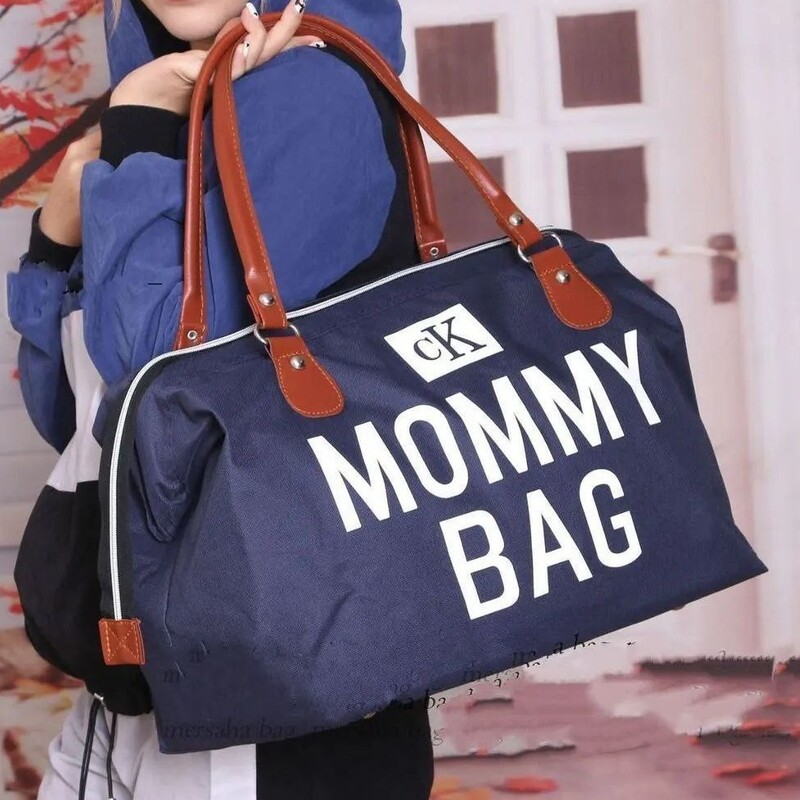 کیف مناسب لوازم کودک مامی بگ سرمه ای و مشکی
