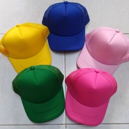 کلاه اسپرت پشت توری وارداتی کیفیت عالی(سه رنگ آبی سبز و صورتی موجوده) قیمت قدیم