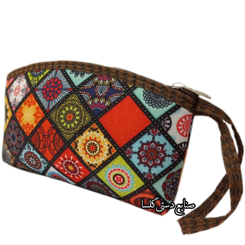 کیف آرایش سنتی جنس کرپ قابل شستشو با ماشین لباسشویی(ارسال در شیراز فقط با 15 هزار تومان)