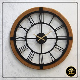 ساعت دیواری چوبی دایره ای قطر 70 سانت