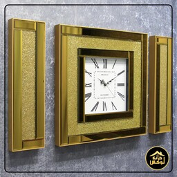 ساعت دیواری آینه ای طلایی کد 1208 برند شنلی
