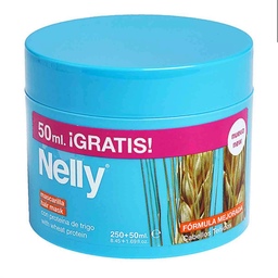 ماسک تقویت کننده و تثبیت کننده موهای رنگ شده نلی NELLY مدل With Wheat Protein 