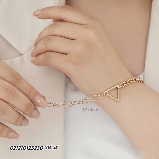 دستبند زنانه طلایی مارک ژوپینگ کدکالا 021210125230