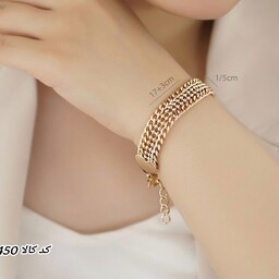 دستبند زنانه سه لاین طلایی مارک ژوپینگ کدکالا 021216298450