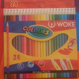 مداد رنگی 24 رنگ مارک woke ( ووک)