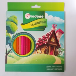 مداد رنگی 24 رنگ پرودون prodon جعبه مقوایی
