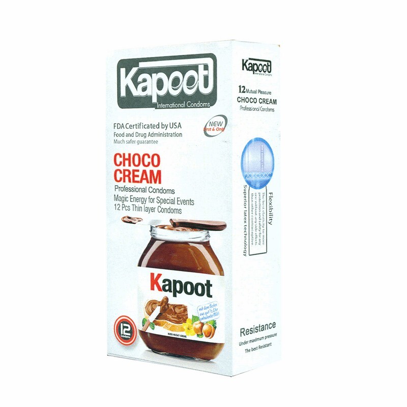 کاندوم کاپوت مدل Choco cream بسته 12 عددی