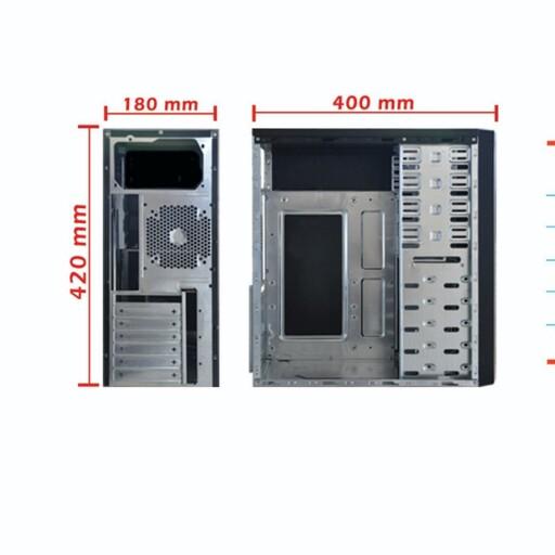 کیس کامپیوتر  Case PALM S566  پالم سری S مدل 566 کیس خالی فاقد قطعات-نو آماده مونتاژ قطعات