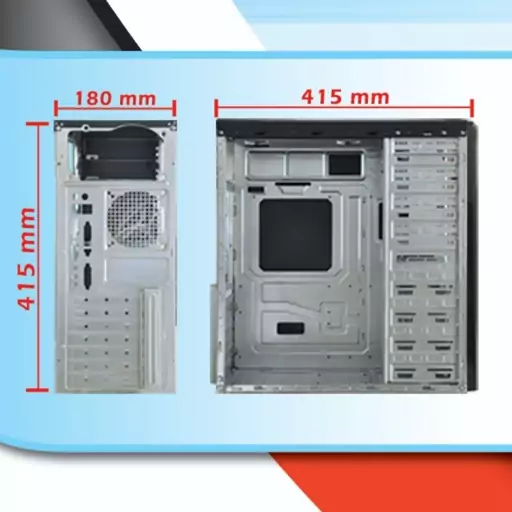 کیس خالی کامپیوتر  Case PALM Z848  پالم سری zمدل 848 فاقد قطعات-نو آماده مونتاژ قطعات