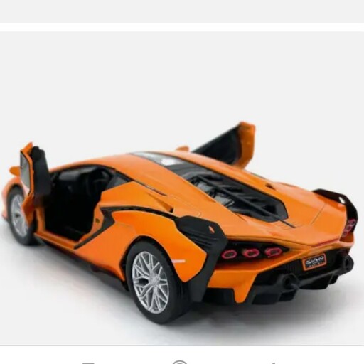ماشین فلزی لامبورگینی سیان کینسمارت Lamborghini Sian kinsmartرنگ نارنجی