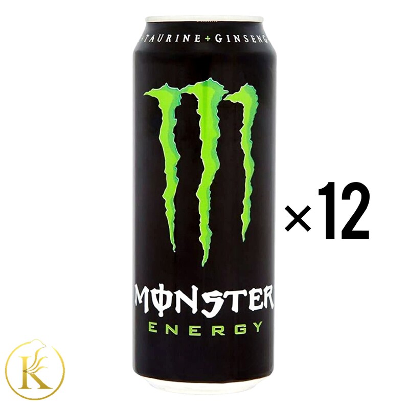 نوشیدنی انرژی زا  مانستر مشکی 500 میل باکس 12 عددی monster

