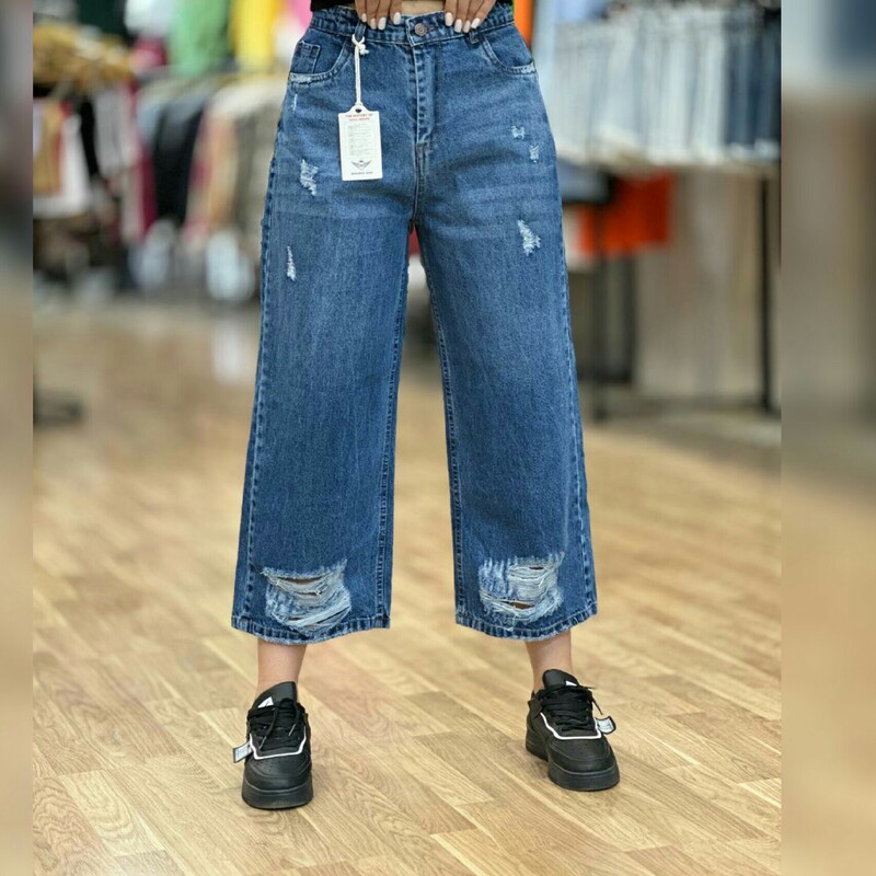 شلوار جین زنانه بگ قد 90 شلوار جین بگ قد 90 شلوار بگ سایز 36 تا 46 بارسال رایگان 