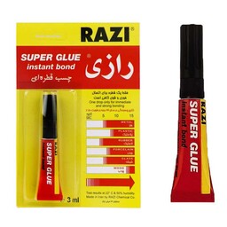 چسب قطره ای 3ml Razi Super glue

چسب قطره ای رازی حجم 3ml